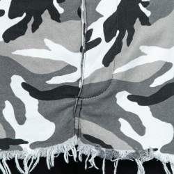 Pre Owned Vetements Black Cotton Camouflage Print Overlay Jogger Pants S