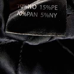 Pre Owned Vetements Red & Black Plaided Wool Blend Button Front Mid Length Coat M