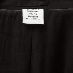 Pre Owned Vetements Black Crepe Single Breasted Oversized Blazer S