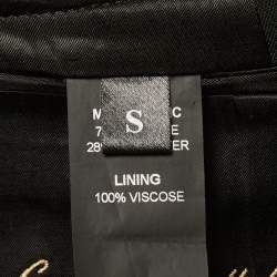 Pre Owned Vetements Black Crepe Single Breasted Oversized Blazer S