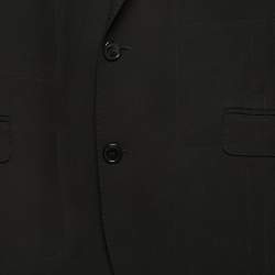 Pre Owned Vetements Black Crepe Single Breasted Oversized Blazer S