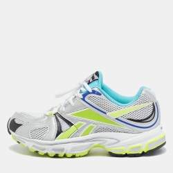 Vetements Multicolor Fabric and Leather Sock Runner Lace Up Sneakers Size 36