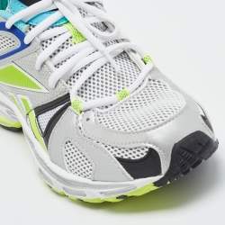 Vetements Multicolor Fabric and Leather Sock Runner Lace Up Sneakers Size 36