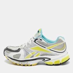 Vetements Multicolor Fabric and Leather Spike Runner Lace Up Sneakers Size 36
