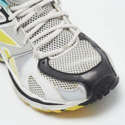 Vetements Multicolor Fabric and Leather Spike Runner Lace Up Sneakers Size 36