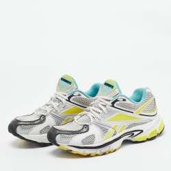 Vetements Multicolor Fabric and Leather Spike Runner Lace Up Sneakers Size 36