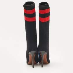 Vetements Black Fabric Sock Runner Ankle Length Boots Size 39