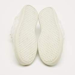 Pre Owned Vetements White Perforated Leather Low Top Sneakers Size 35
