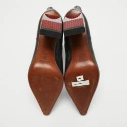 Pre Owned Vetements Black Leather Ankle Boots Size 40