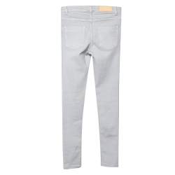 Pre Owned Victoria Beckham Lilac Denim Slim Fit Jeans S 
