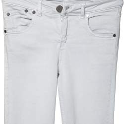 Pre Owned Victoria Beckham Lilac Denim Slim Fit Jeans S 