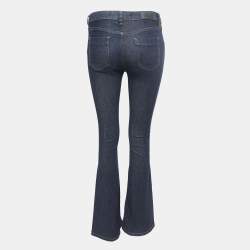 Victoria Beckham Dark Blue Denim Flared Jeans S Waist 26"