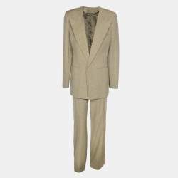 Pre Owned Victoria Beckham Avocado Wool Blend Suit Set S