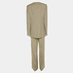 Pre Owned Victoria Beckham Avocado Wool Blend Suit Set S