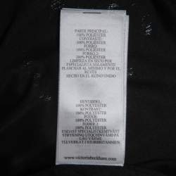 Pre Owned Victoria Beckham Silver/Gold Sequined Tank Top M