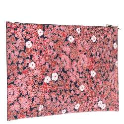 Pre Owned Victoria Beckham Multicolor Floral Print Large Simple Pouch