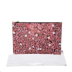 Pre Owned Victoria Beckham Multicolor Floral Print Large Simple Pouch