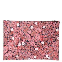 Pre Owned Victoria Beckham Multicolor Floral Print Large Simple Pouch