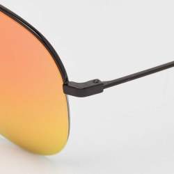 Victoria Beckham Red/Black Tone Mirrored VBS90 Aviator Sunglasses