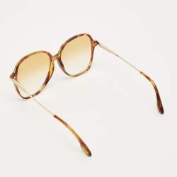 Pre Owned نظارة شمسية فيكتوريا بيكهام كبيرة الحجم بُنيّ/ تورتويز VB613S