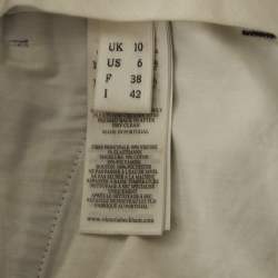 Pre Owned Victoria Beckham Black Crepe Straight Leg Trousers M