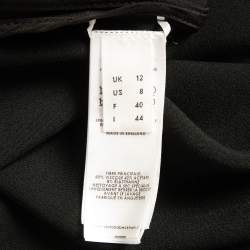 Pre Owned Victoria Beckham Black Chain Embellished Crepe Midi Dress M