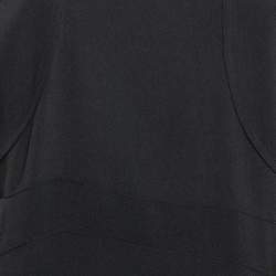 Pre Owned Victoria Beckham Black Chain Embellished Crepe Midi Dress M