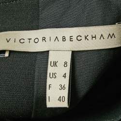 Pre Owned Victoria Beckham Black Crepe Cut-Out Detail Short Dress S 