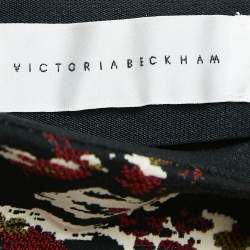Pre Owned Victoria Beckham Multicolor Camouflage Jacquard Pencil Skirt S