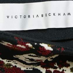 Pre Owned Victoria Beckham Multicolor Camouflage Jacquard Pencil Skirt S