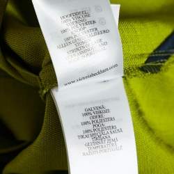 Pre Owned Victoria Beckham Green Crepe Shirt and Flared Pants Set S