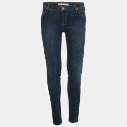 Victoria Beckham Blue Washed Denim Jeans S Waist 26" 