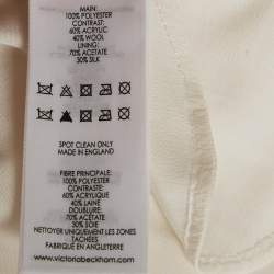 Victoria Beckham White Floral Lace Wrap Maxi Skirt S