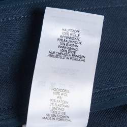 Pre Owned Victoria Beckham Blue Side Stripe Gabardine Pullover M