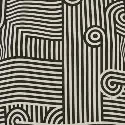 Victoria Beckham Black/White Printed Crepe Top M