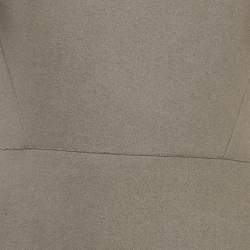 Victoria Beckham Grey Wool Shift Midi Dress L