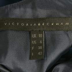 Victoria Beckham Navy Blue Cotton Sleeveless Top M 