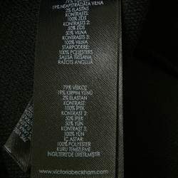 Pre Owned Victoria Beckham Black Wool Blend Sleeveless Mini Dress M