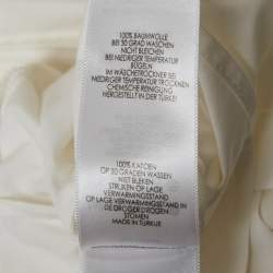 Pre Owned Victoria Beckham White Cotton Pleated Top S