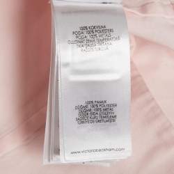 Pre Owned Victoria Beckham Pink Cotton Sleeveless Collared Top S