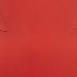 Pre Owned Victoria Beckham Red Crepe Bodycon Dress S
