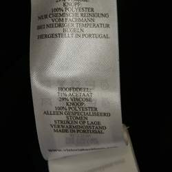 Pre Owned Victoria Beckham Black Crepe Midi Dress M 