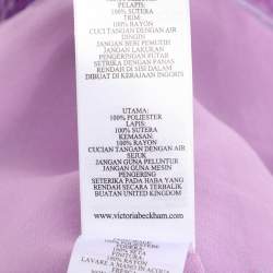 Pre Owned Victoria Beckham Purple Sequin Midi Skirt M