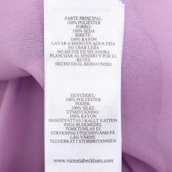 Pre Owned Victoria Beckham Purple Sequin Midi Skirt M