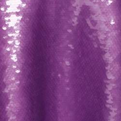 Pre Owned Victoria Beckham Purple Sequin Midi Skirt M