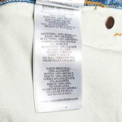 Pre Owned Victoria Beckham Light Blue Denim Straight Jeans S (Waist 30")
