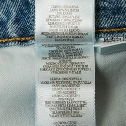 Pre Owned Victoria Beckham Blue High Waisted Denim Straight Leg Julia Jeans L Waist 31"