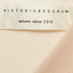Pre Owned Victoria Beckham Pink Stretch Knit Midi Bodycon Dress S
