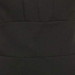 Pre Owned Victoria Beckham Black Wool Strapless Corset Top M