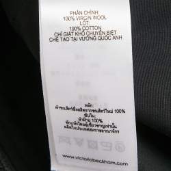 Pre Owned Victoria Beckham Black Wool Strapless Corset Top M